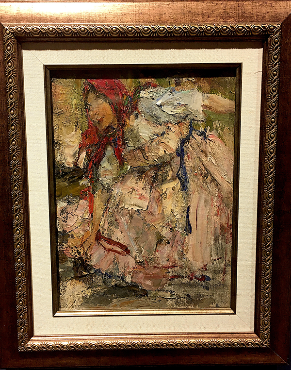 2-Фешин Н.И. Баба с коромыслом. Эюд к картине _Обливание_. 1914 Х_м, ГМИИ Татарстан .JPG