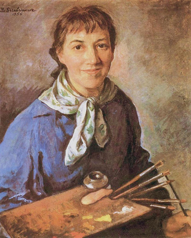 _Серебрякова. Автопортрет. 1956. Тульский художественный музей. Тула.jpg
